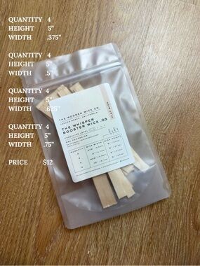 The Whisper Booster Wick .03 - Candle Wicks Set